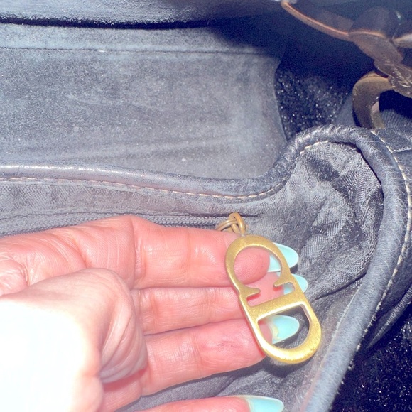 * DISCOUNTED PRE CHRISTMAS SALE**AUTHENTIC 💯 2002 DIOR SADDLE BLACK LEATHER BAG - Picture 6 of 10